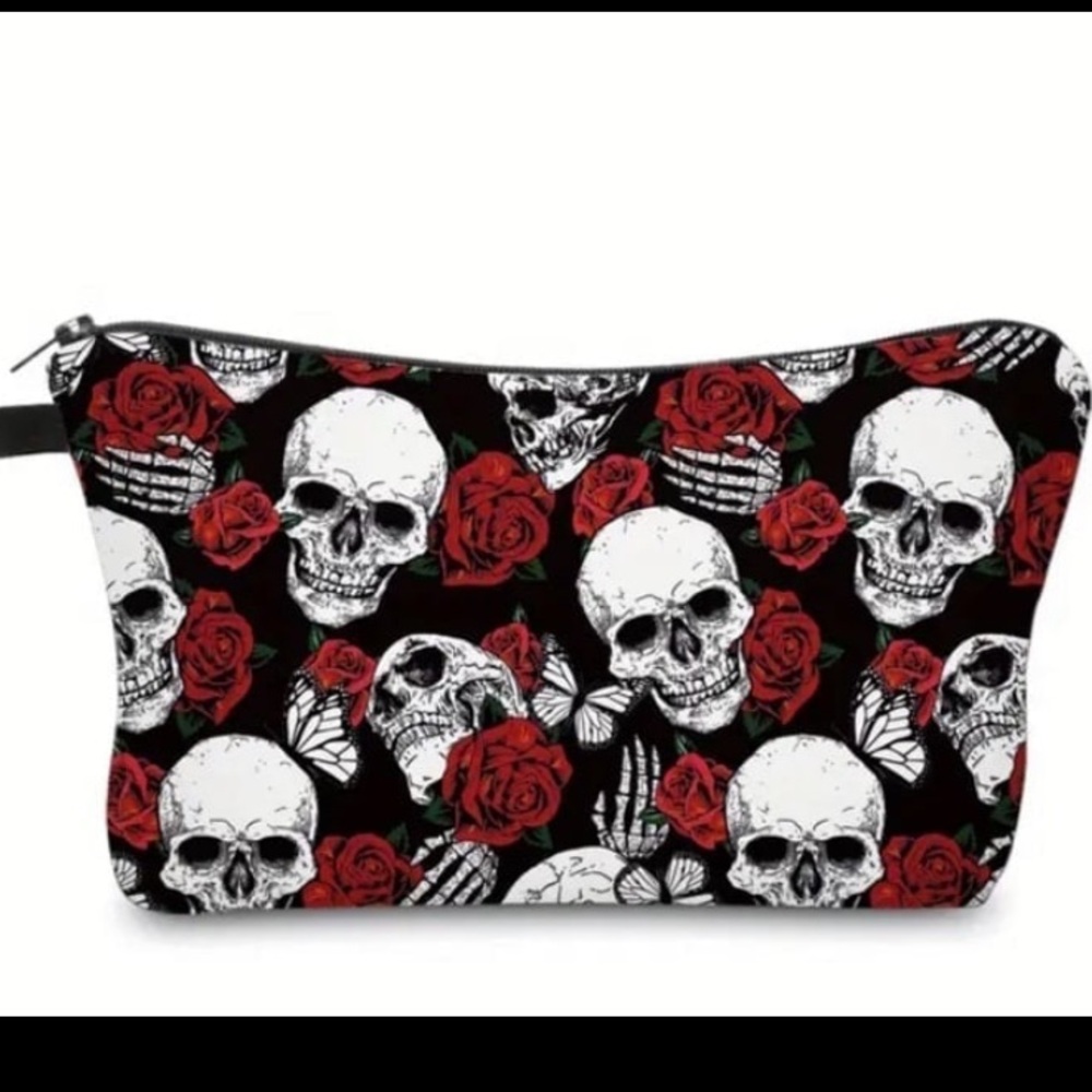 Skeleton Floral Rose Sugar Skull Girly Pattern Print Premium Backpack